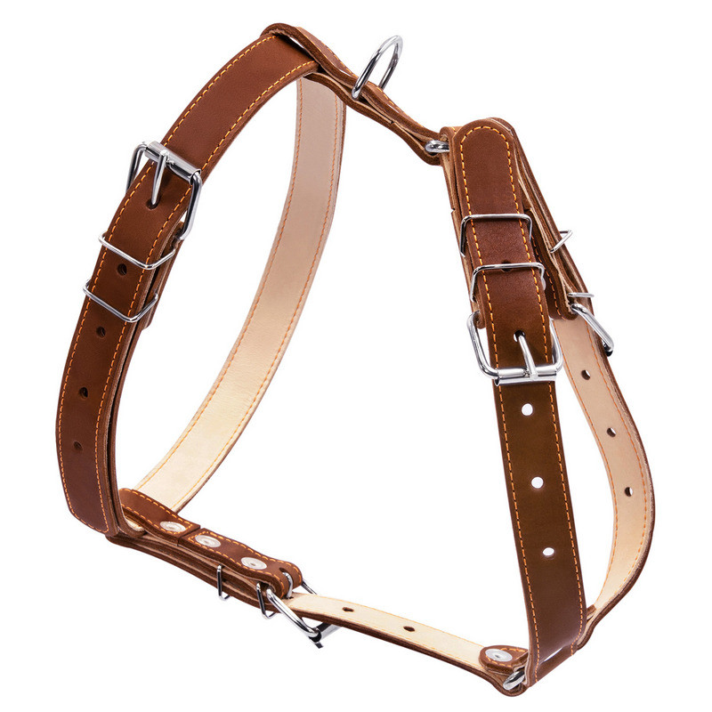 

Шлея двойная CoLLaR кожа коричневый для средних собак 06426 (4820152563170)