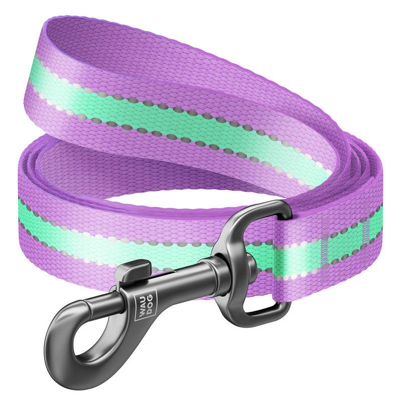 

Поводок WAUDOG Nylon нейлон фиолетовый светящийся 45759 (4823089312194)