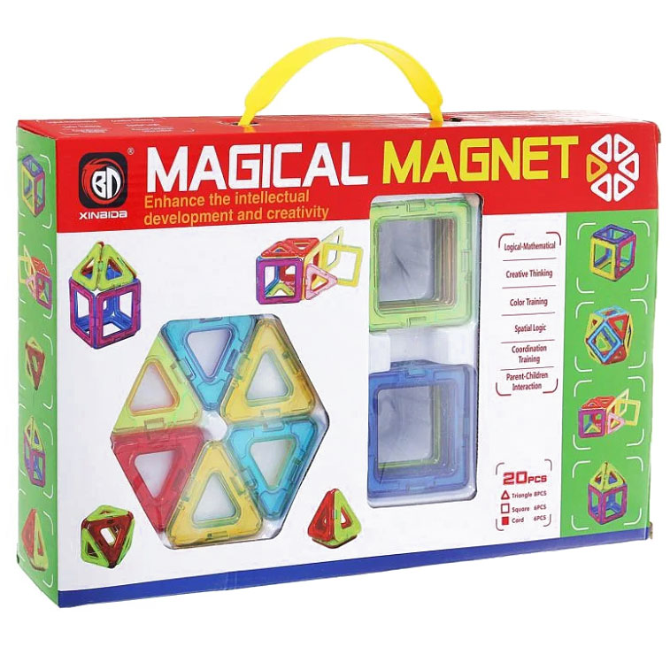 

Конструктор Magnet на 20 деталей Maya Toys AS104097