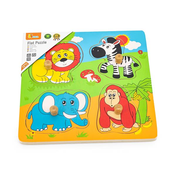 

Дерев'яна рамка-вкладиш Viga Toys Звірята в Африці (59563)