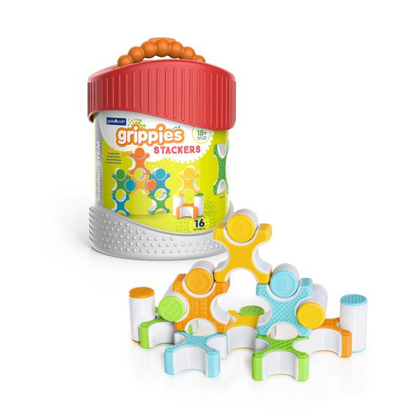 

Магнітний конструктор Guidecraft Grippies Stackers, 16 деталей (G8313)
