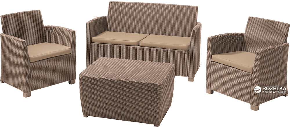 

Набор мебели Keter Mia With Cushion Box Cappuccino