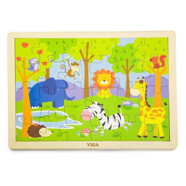 

Дерев'яний пазл Viga Toys Звірята, 24 ел. (50198)