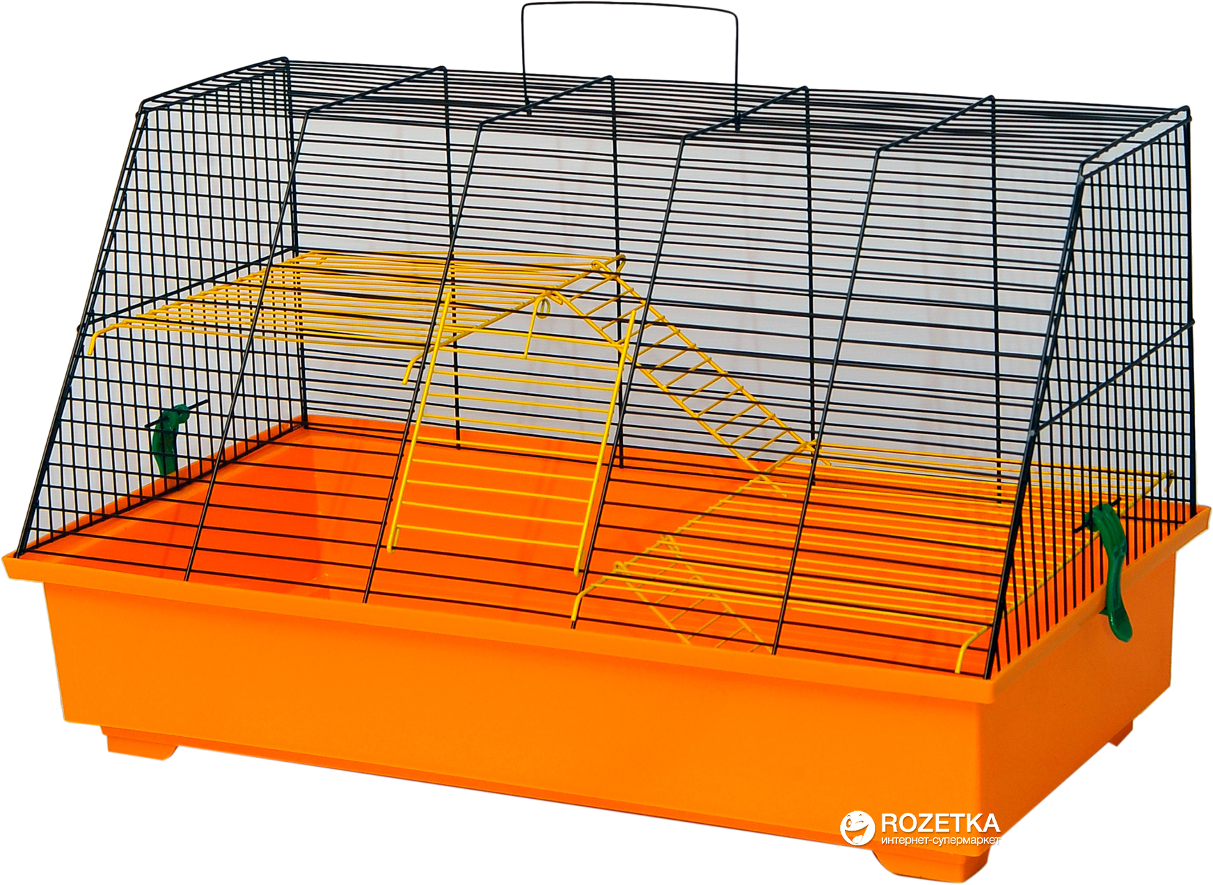 Акція на Клетка для грызунов Лорі Крыски 34 х 57 х 30 см Оранжевая (4823094302319) від Rozetka UA