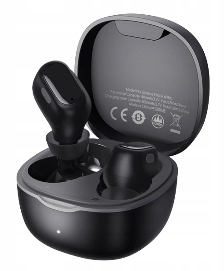 

Навушники безпровідні Baseus Encok WM01 True Wireless Earphones Чорний (NGWM01-01)