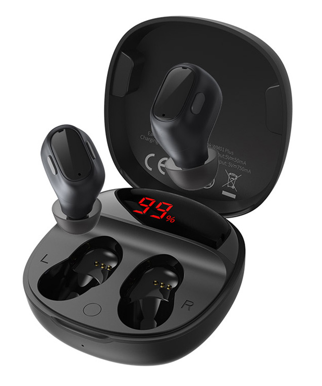 

Навушники безпровідні Baseus WM01 Plus True Wireless Earphones Чорний (NGWM01P-01)