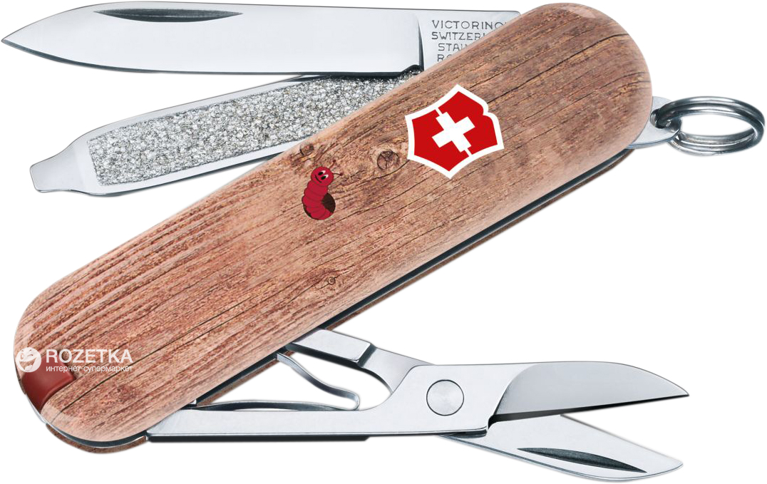 Акция на Швейцарский нож Victorinox Сlassic Woodworm (0.6223.L1706) от Rozetka UA