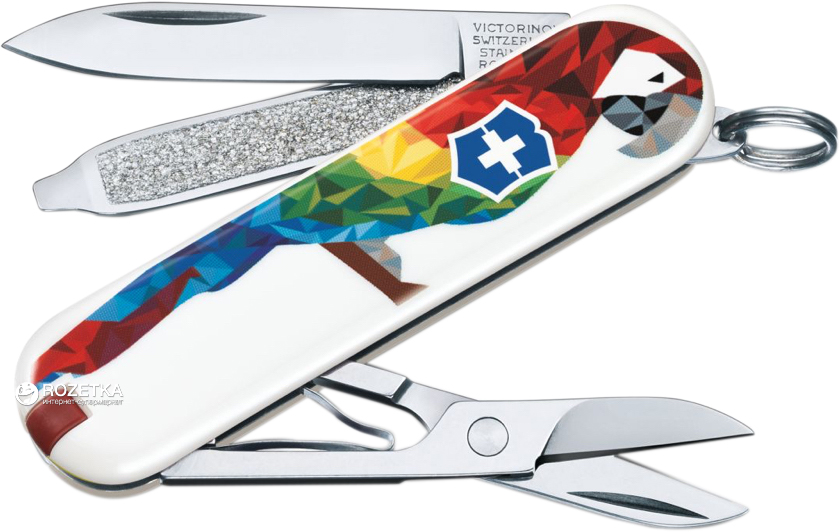 Акция на Швейцарский нож Victorinox Сlassic Guacamaya (0.6223.L1709) от Rozetka UA