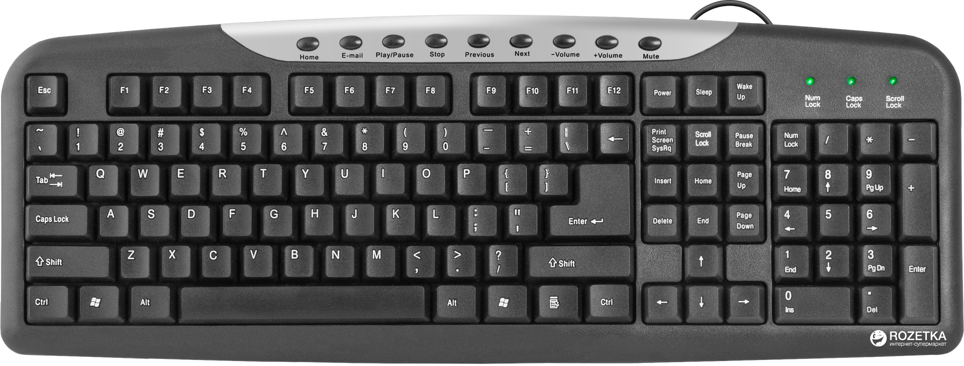 

Клавиатура проводная Defender HM-830 USB (45830)