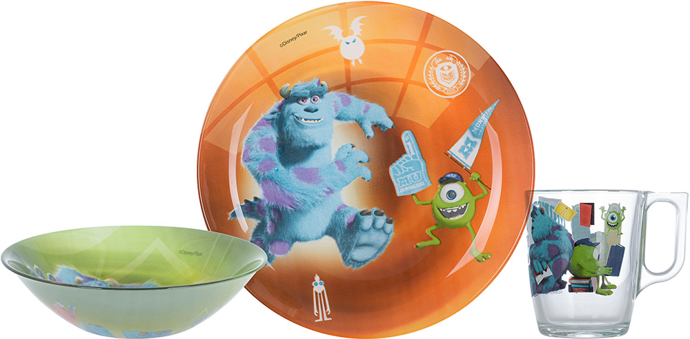 

Набор детский Luminarc Disney Monsters 3 предмета