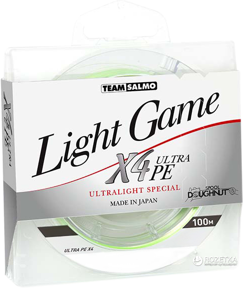 

Шнур Team Salmo Light Game X4 Ultra PE 100 м 0.064 мм 2.65 кг (5014-006)
