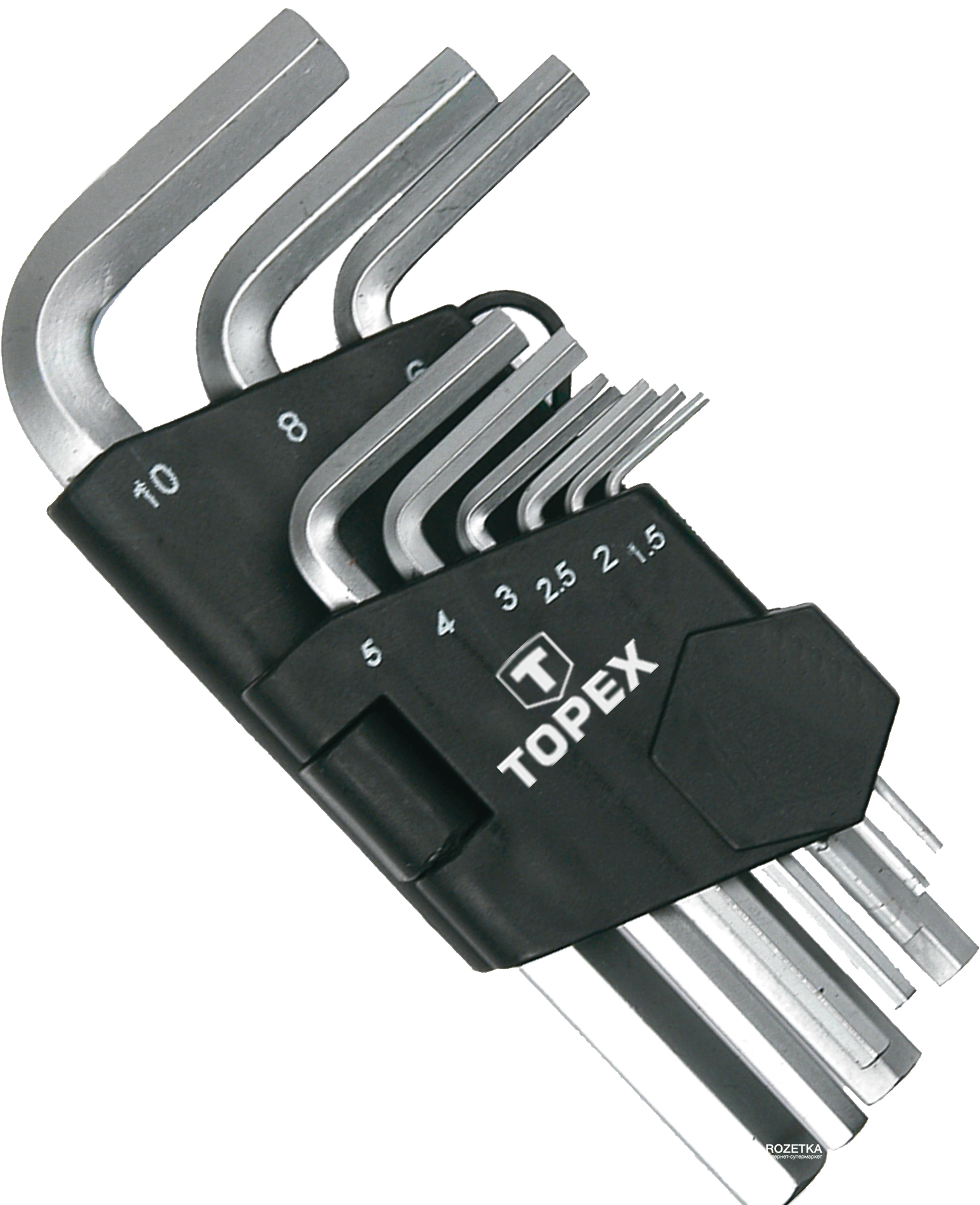 Ключи шестигранные TOPEX HEX 1.5-10 мм 9 шт (35D955) – фото, отзывы .