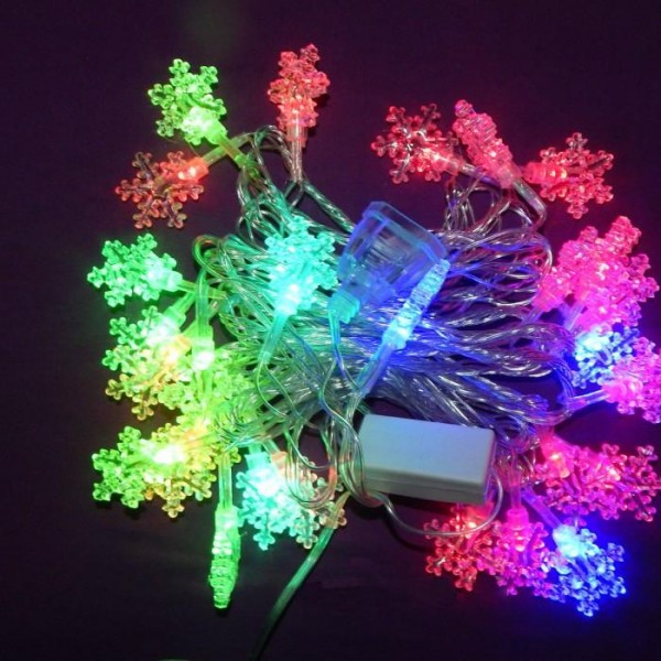 

Гирлянда светодиодная снежинки LED 28 1-123 RGB (G12)