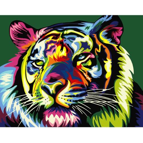

Картина по номерам Dreamtoys Поп-арт красочный тигр 40х50 см (VA-0128)