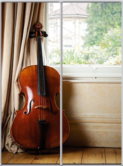 

Шкаф купе Luxe Studio Стандарт-1 Фотопечать Музыка-3 1300x2100x450 двухдверный