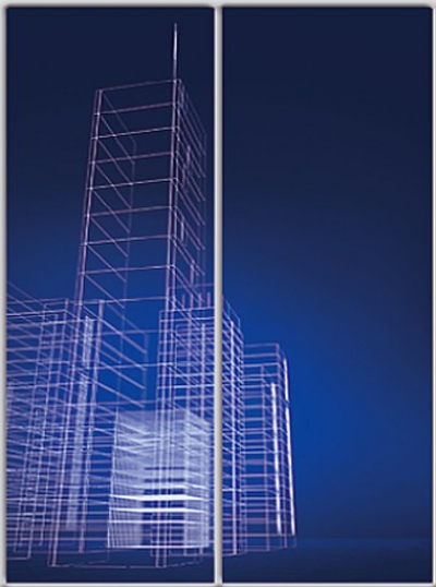 

Шкаф купе Luxe Studio Стандарт-1 Фотопечать Архитектура-13 1200x2200x450 двухдверный