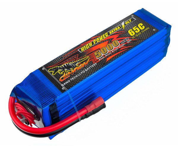 

Аккумулятор LiPo Dinogy 5000mAh 22.2V 6S 65C 51x46x165мм Bullet 6mm