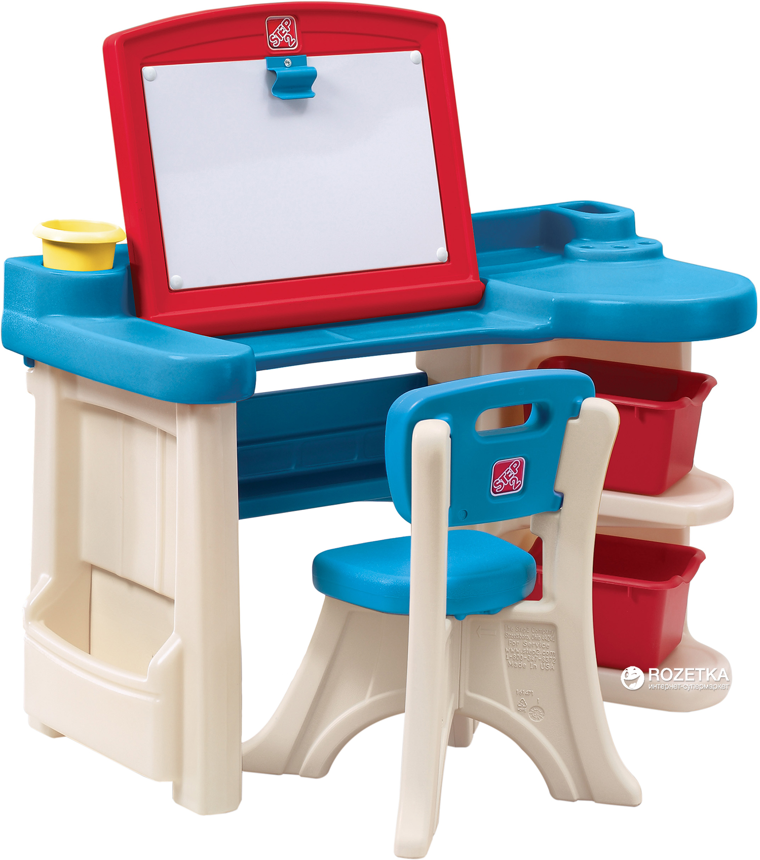 

Детский стол со стулом для творчества Step 2 Art Desk Refresh (733538843190)