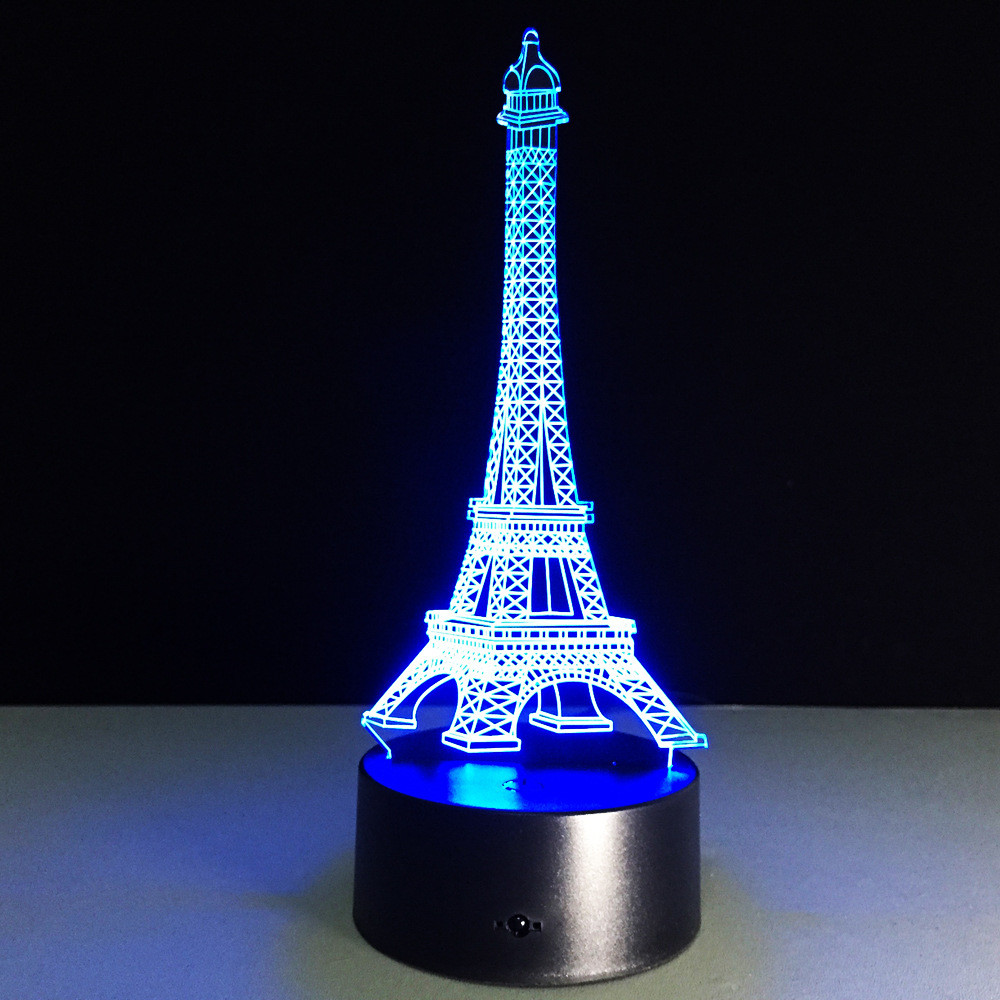 

3D-лампа ночник с пультом Lumen Eiffel Tower