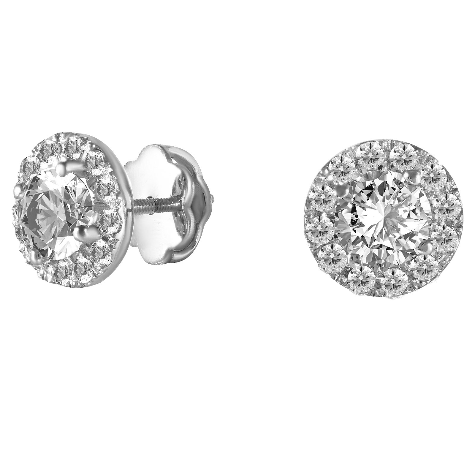 

Серьги из белого золота с бриллиантами 1630790