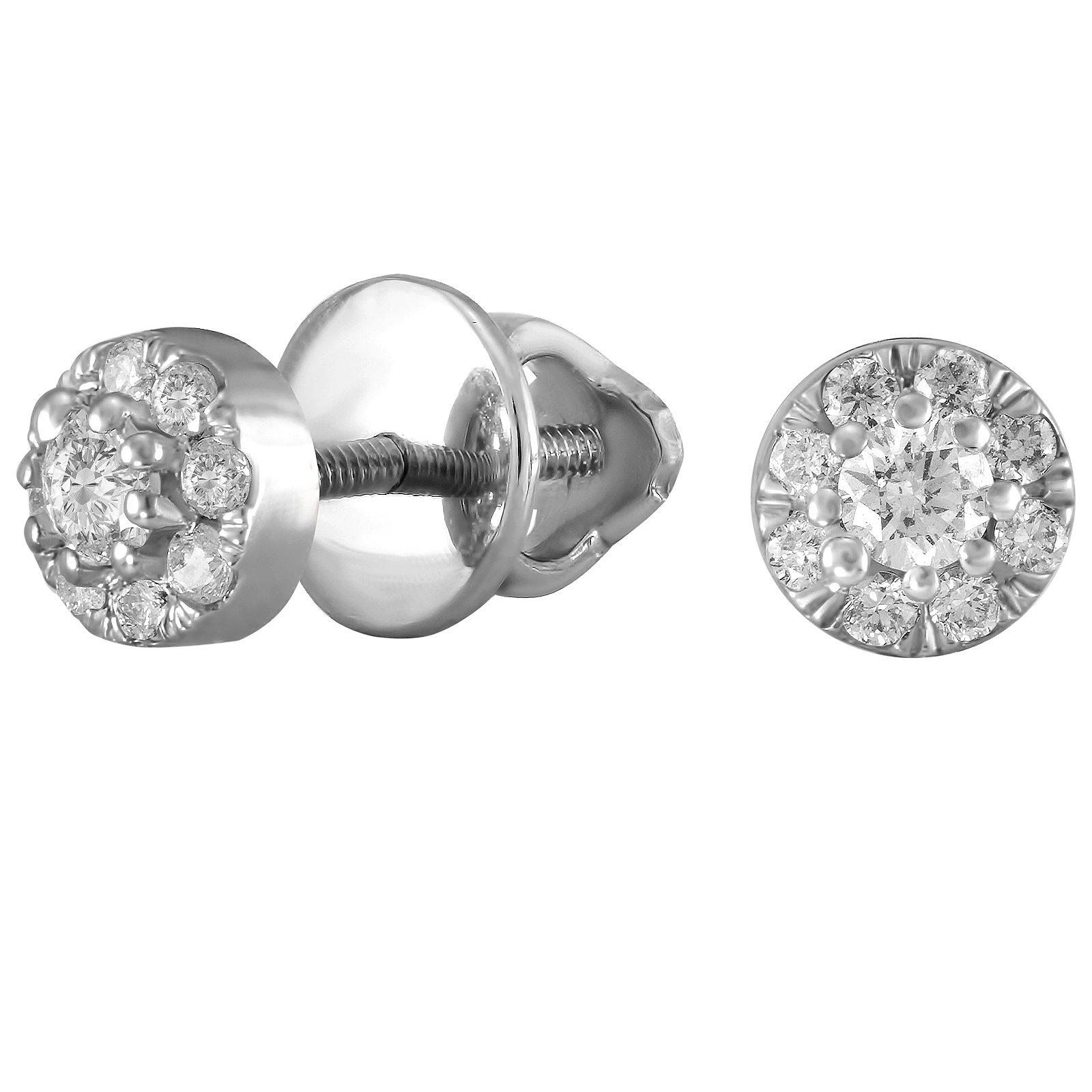 

Серьги из белого золота с бриллиантами 240550