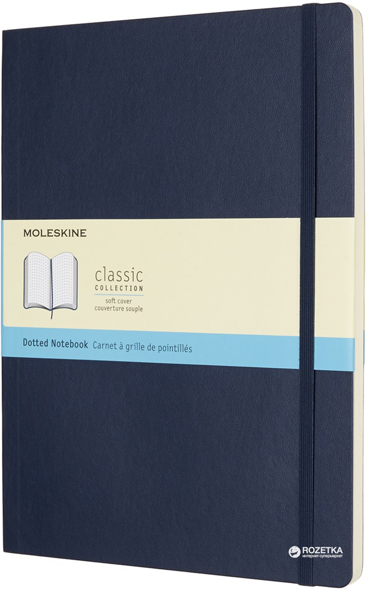 

Записная книга Moleskine Classic 19 х 25 см 192 страницы в точку Сапфир Мягкая обложка (8055002854795)
