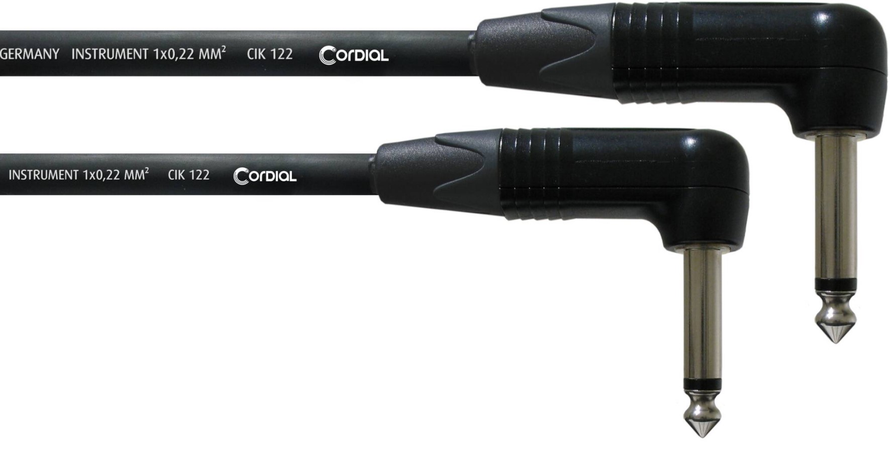 

Инструментальный кабель Jack 6,3 угловой — Jack 6,3 угловой 0.3м Cordial CPI 0,3 RR