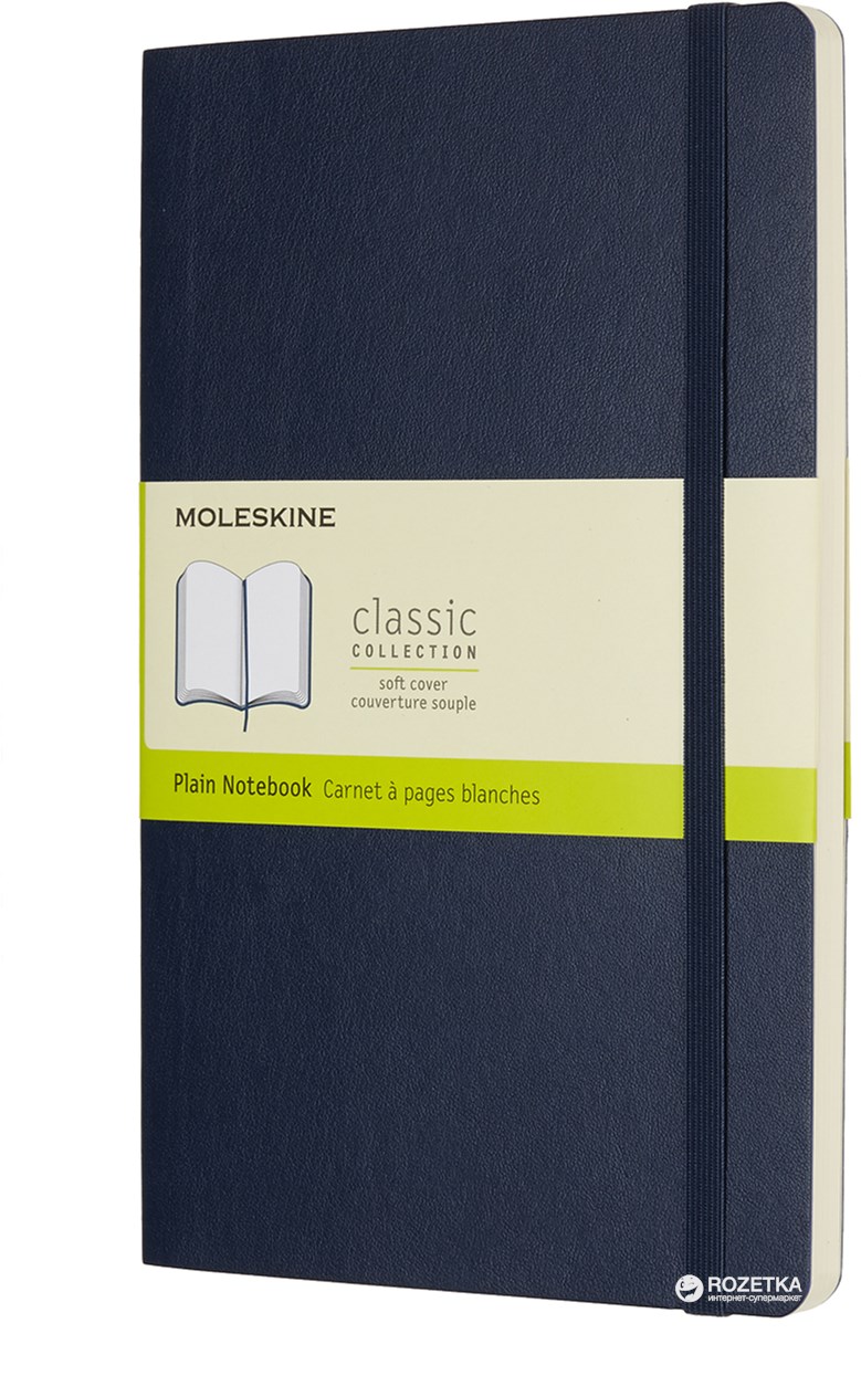 

Записная книга Moleskine Classic 13 х 21 см 192 страницы без линовки Сапфир Мягкая обложка (8055002854757)