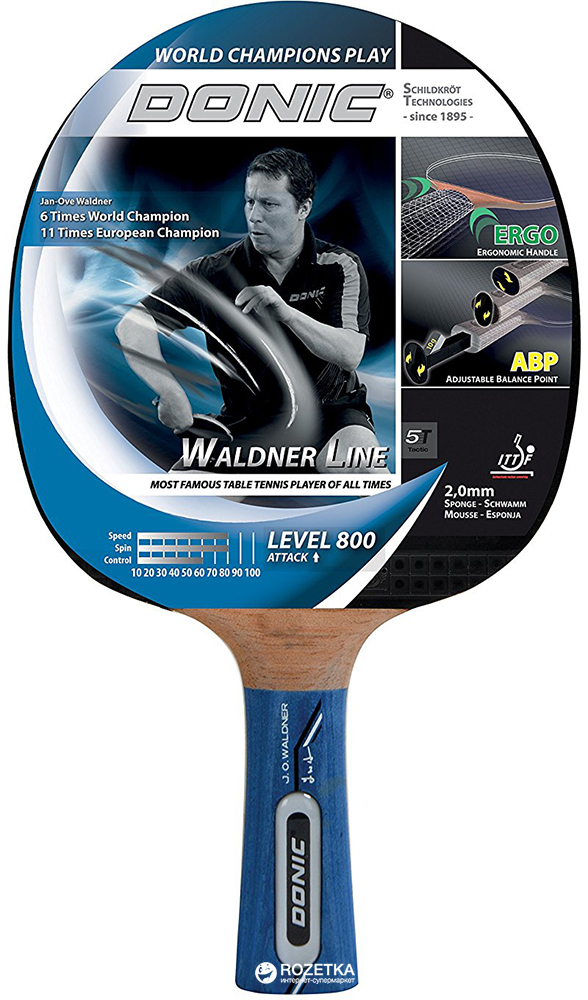 

Ракетка для настольного тенниса Donic Waldner 800 (754882)