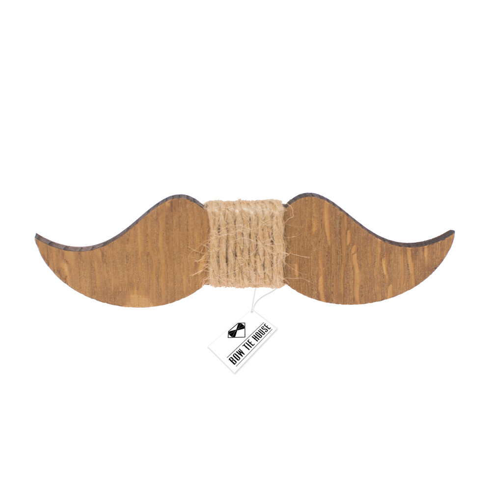 

Бабочка Bow Tie House™ деревянная в форме усов не закрученные с джутовым канатом 08520