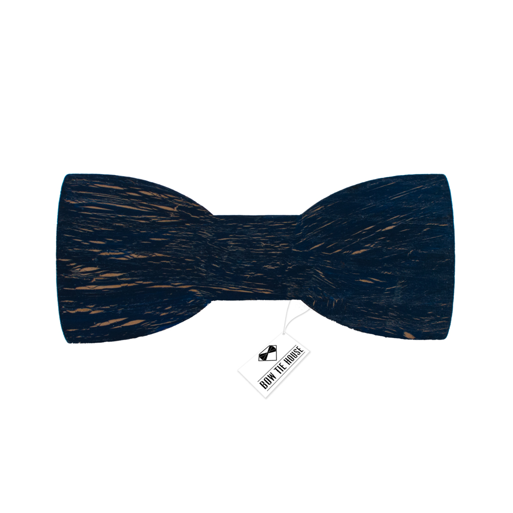 

Деревянная Bow Tie House™ бабочка темно-синяя с трещинками 08035
