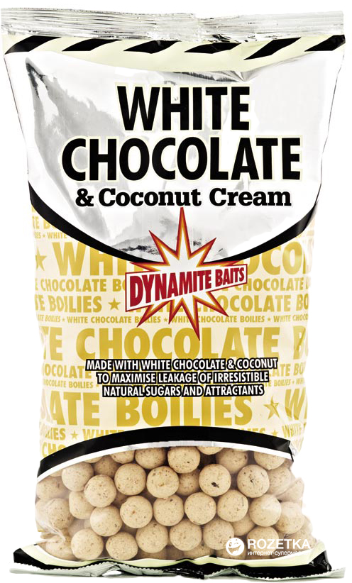 

Бойлы тонущие Dynamite Baits White Chocolate&Coconut Cream 20 мм 1 кг (DY653)