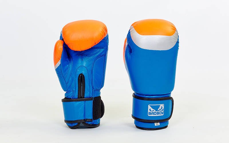 

Перчатки боксерские кожаные Bad Boy MA-5433-B-2 вес 10oz Голубой