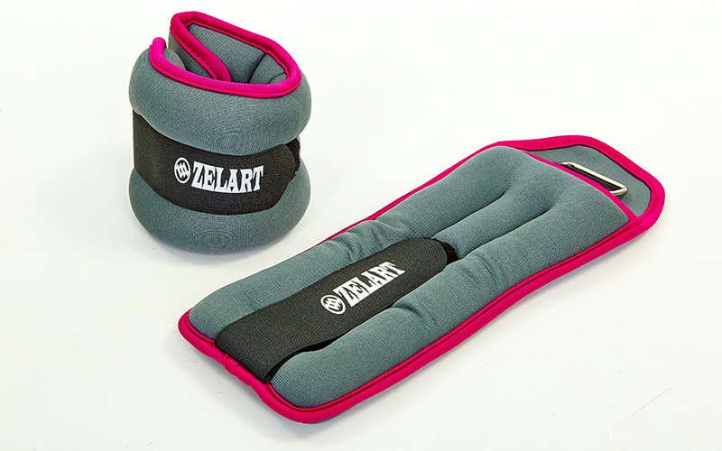 

Утяжелители-манжеты для рук и ног Zelart FI-5733-3 2x1,5 кг розовый