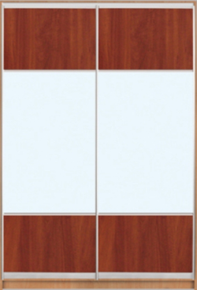 

Шкаф купе Luxe Studio Стандарт-1 ДСП/Зеркало с Пескоструем-6 1800x2100x450 двухдверный