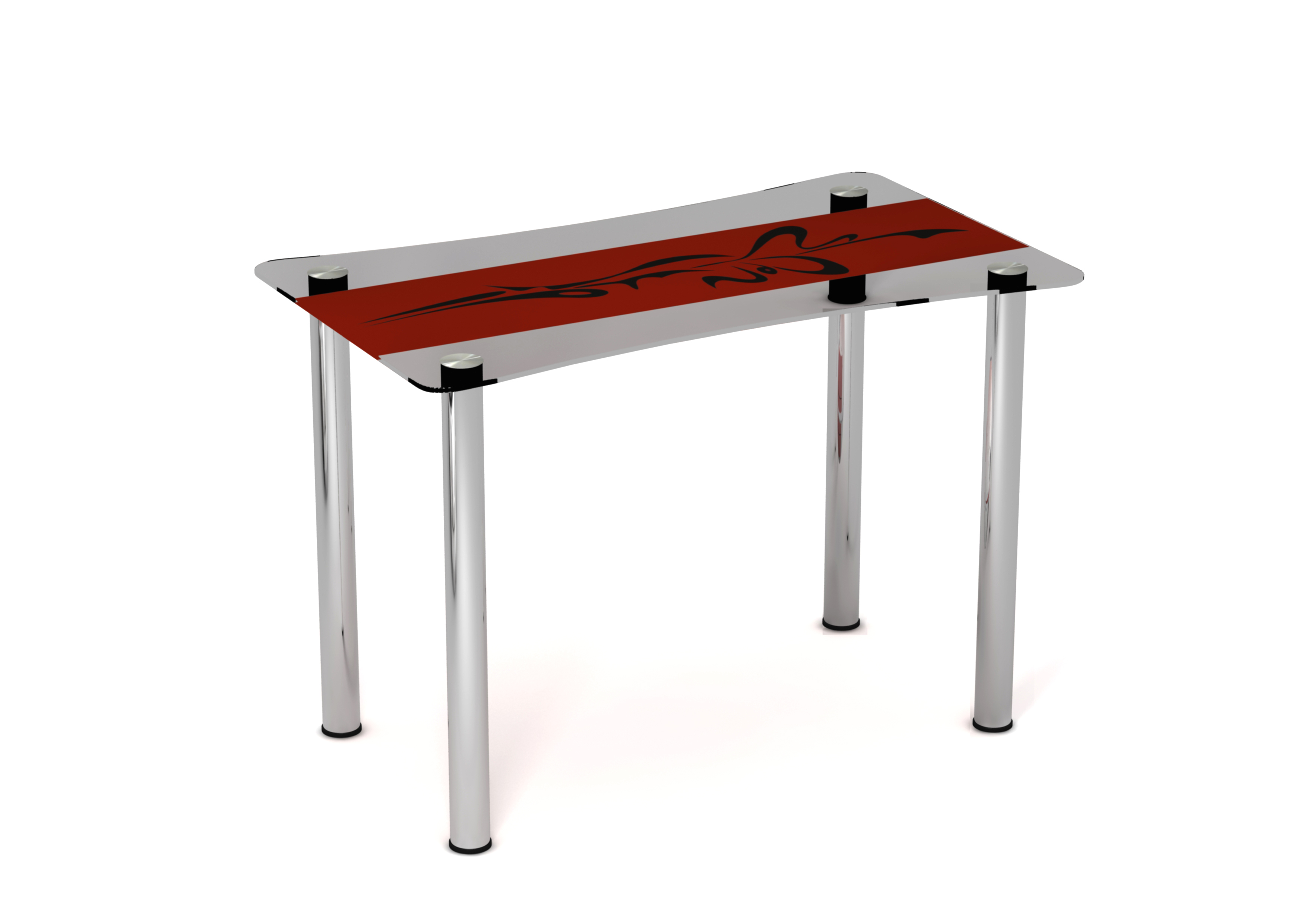 

Стол Sentenzo САМУРАЙ 900x650x750 Черно-бордовый
