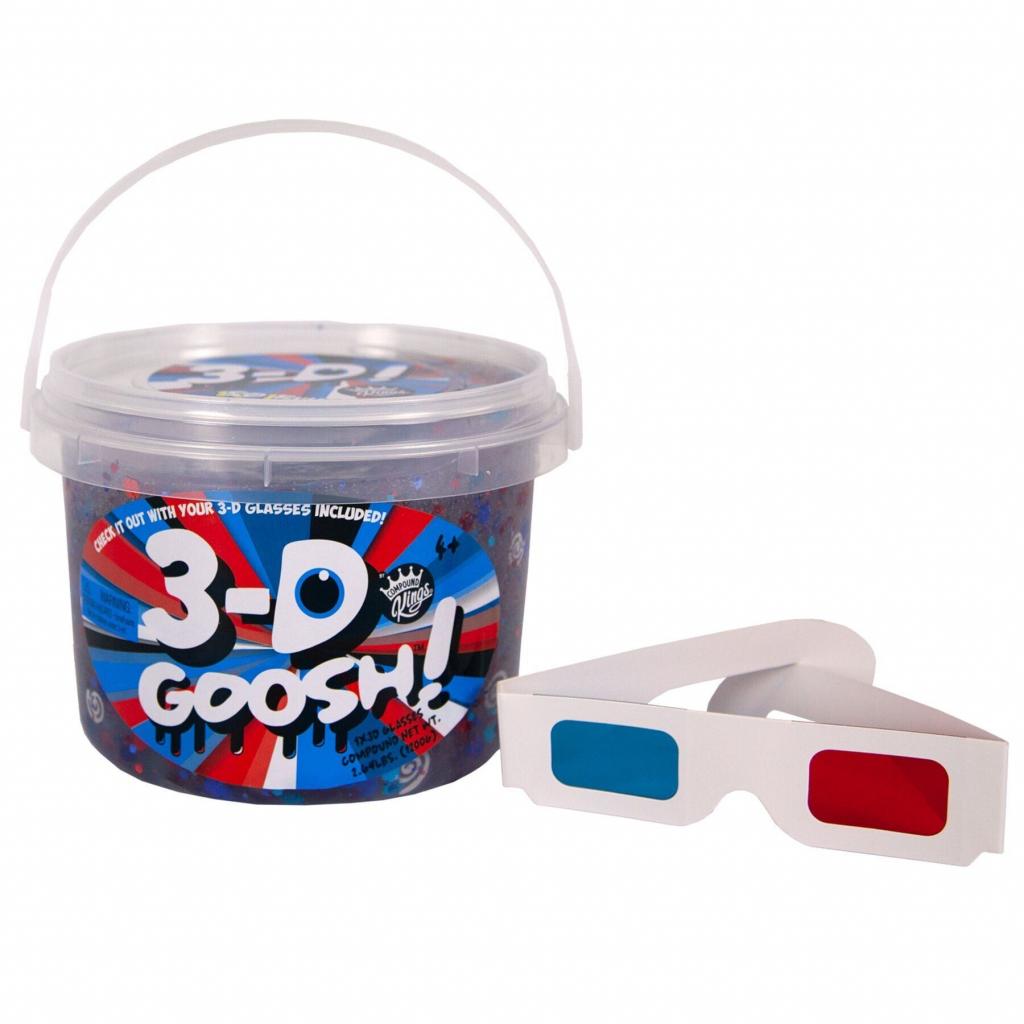 

Набор для творчества Comp Kings Лизун с 3D эффектом Slime 3-D Goosh с очками 1200 г (300114-1)