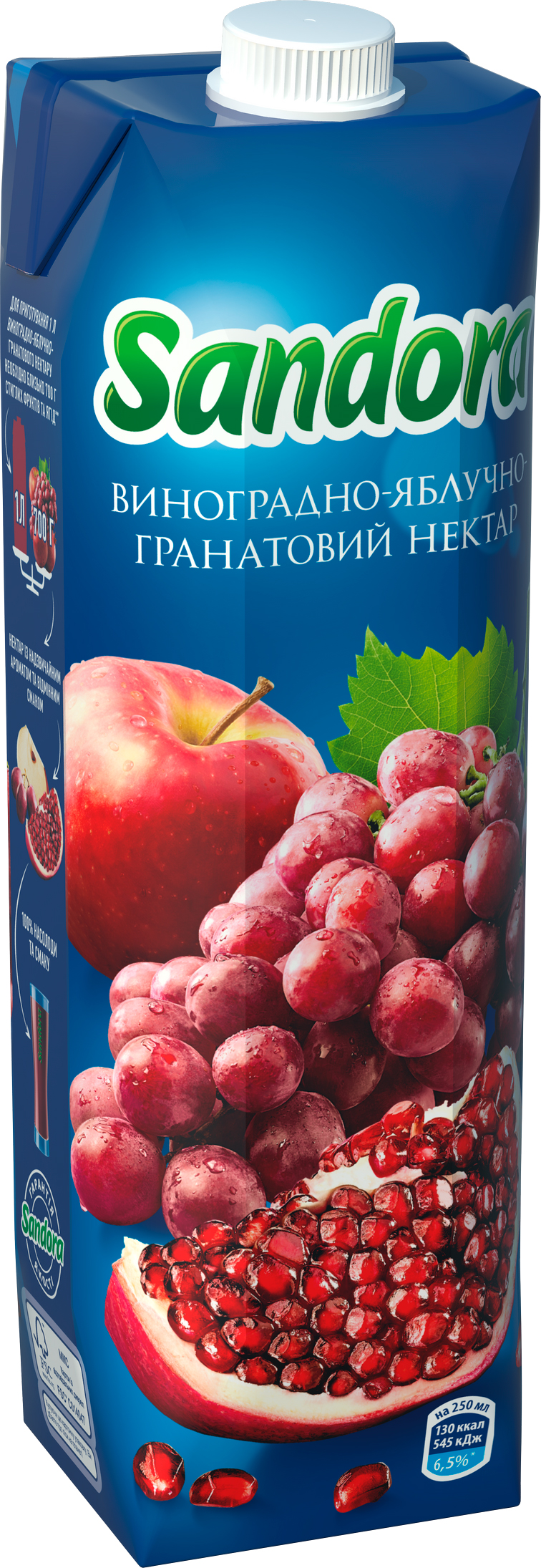 Акция на Упаковка нектара Sandora Виноградно-яблочно-гранатовый 0.95 л х 10 шт (4823063112918) от Rozetka UA