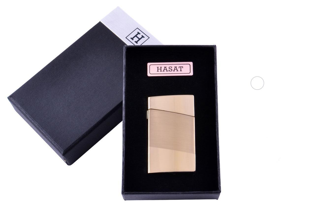 

Зажигалка в подарочной коробке HASAT (Турбо пламя) №4317 Gold Moongrass