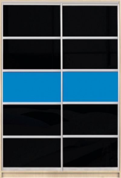 

Шкаф купе Luxe Studio Стандарт-1 Цветной комбинированный фасад-7 1500x2300x450 двухдверный