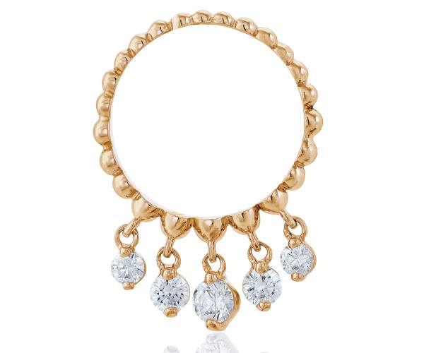 

Кольцо золотое с камнями SWAROVSKI Zirconia "Лея", КД4158SW, 18 размер