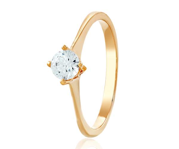 

Золото кольцо с камнем SWAROVSKI Zirconia "Эвелина", КД4153SW, 15 размер