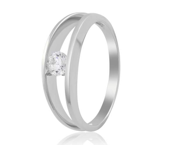 

Кольцо из белого золота с камнем SWAROVSKI Zirconia, КД4214/1SW, 18.5 размер