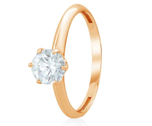 

Кольцо золотое с камнем SWAROVSKI Zirconia "Орлеан", КД4136SW, 17.5 размер