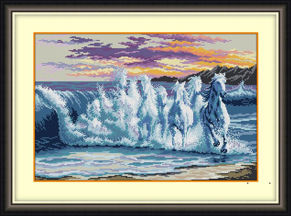 

Набор алмазной живописи Dream Art Волна (лошади)