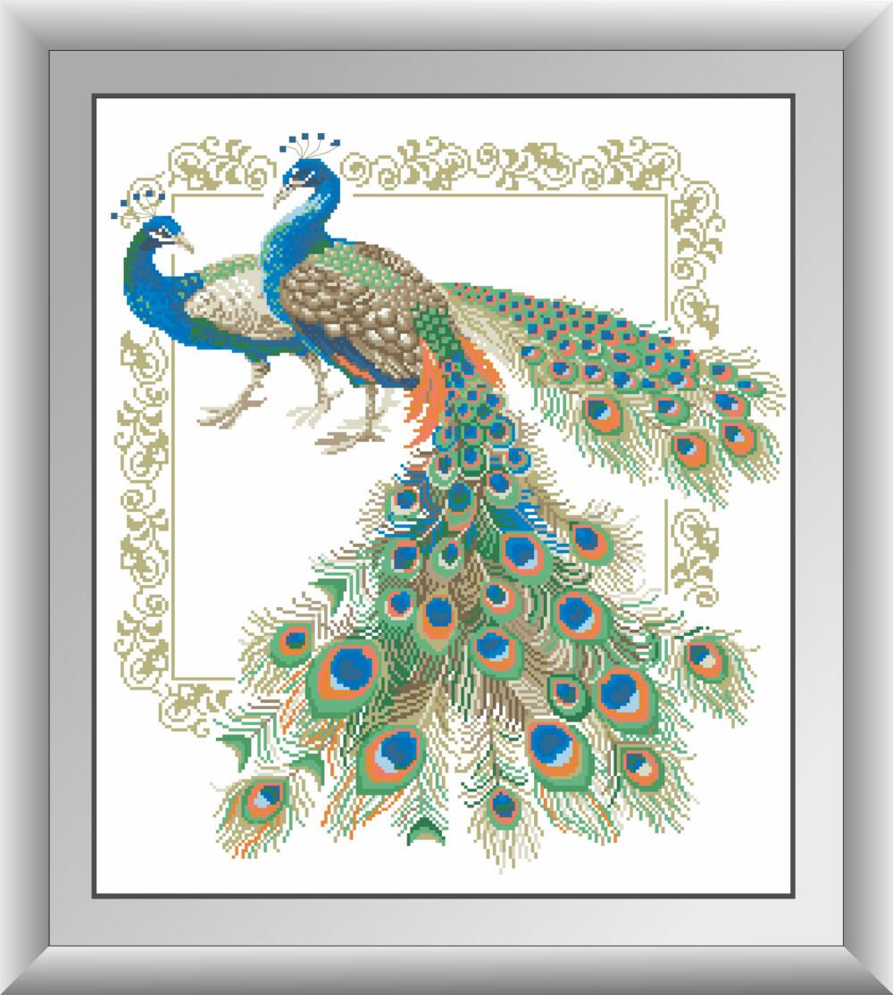 

Набор алмазной живописи Dream Art Пара павлинов