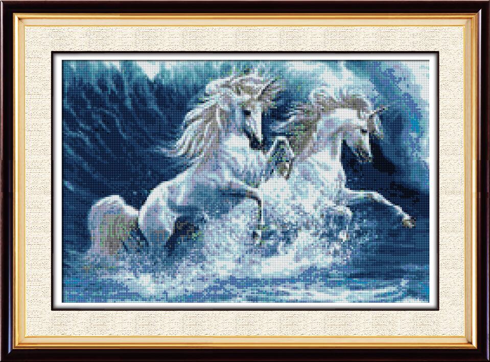 

Набор алмазной живописи Dream Art Пара единорогов
