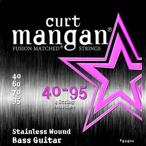 

Струны для бас-гитары Curt Mangan 42401 Extra Light Stainless Wound (40-95)