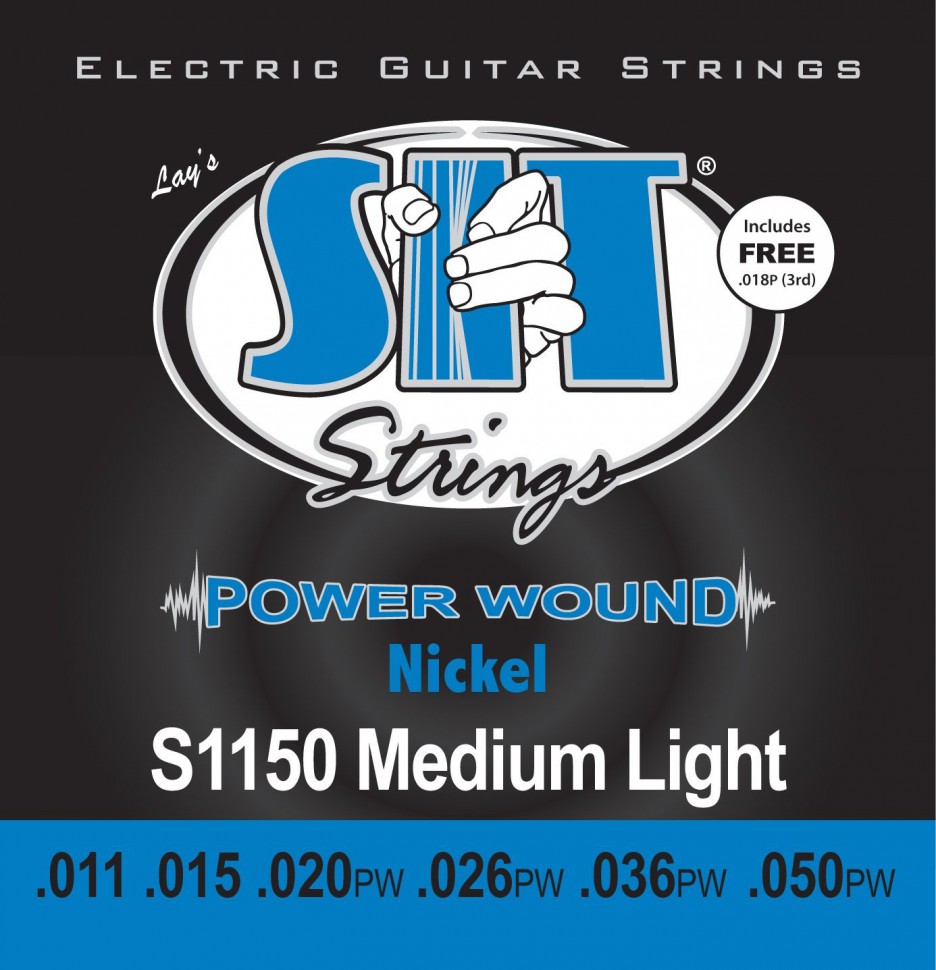 

Струны для электрогитары SIT S1150 Medium Light Power Wound Nickel (11-50)