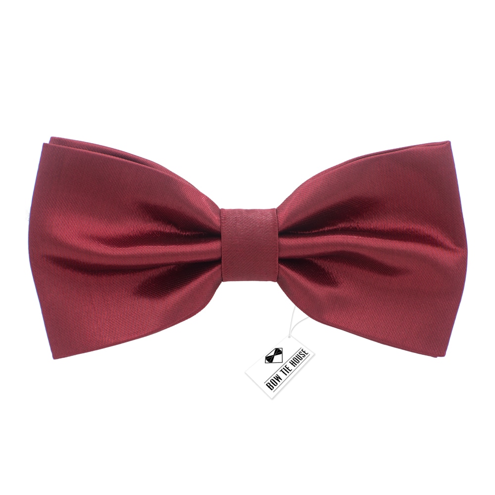 

Бабочка Bow Tie House большая атласная вишневого цвета 09564L